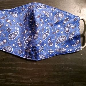 Blue designed face mask